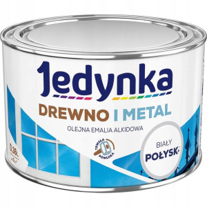 Jedynka Emalia alkidowa do drewna i metalu połysk biały 360 ml