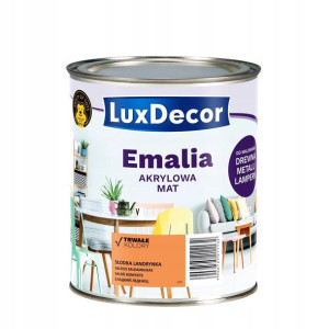 LuxDecor Emalia akrylowa do drewna i metalu mat słodka landrynka 750 ml