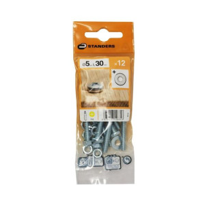 Śruba 5 x 30 mm 12 szt. Standers