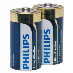 Baterie alkaliczne Ultra Alkaline 2 szt. C paluchy grube