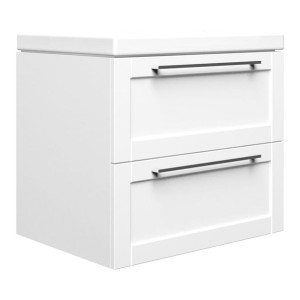Szafka łazienkowa z szufladami biała 60 cm