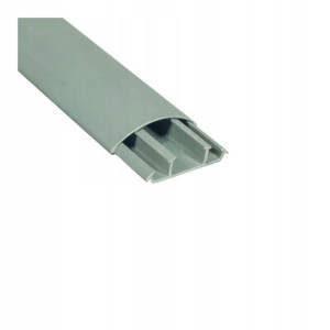 Listwa półokrągła AKS Zielonka LPO 15 x 50 mm szara