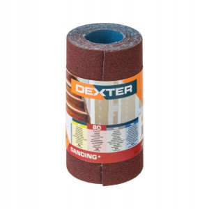 Papier ścierny ROLKA PŁÓTNO P80 115 mm x 2.5 m DEXTER