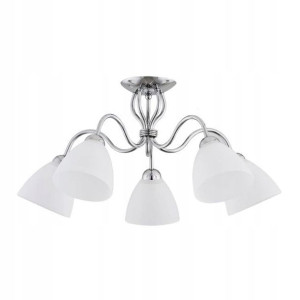 Lampa wisząca Ariel 5 x 60 W E27 chrom