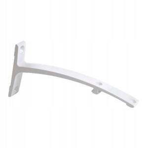 Wspornik podwójny 18 cm aluminium/biały
