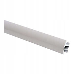 Profil płaski 200 cm aluminium/biały