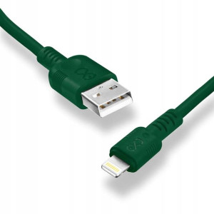 Kabel WHIPPY USB-Light 0,9m ciemna zieleń