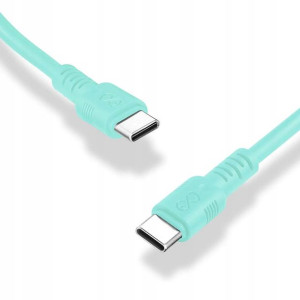 Kabel WHIPPY USBC-USB C 0,9m jasnoniebieskiieski
