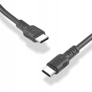 Kabel WHIPPY USBC-USB C 0,9m szary