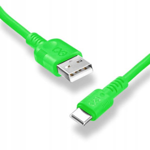 Kabel WHIPPY USB-USB C 2m neon