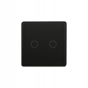 Włącznik podwójny WiFi TUYA Smart Home czarny POLUX