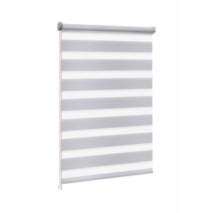 Roleta dzień noc Siberia 68 x 230 cm jasnoszara