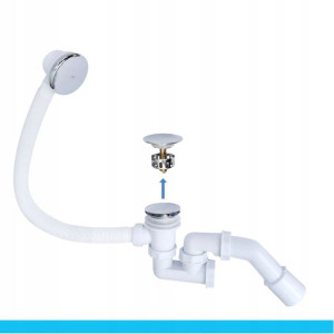 Syfon wanny KLIK-KLAK GL2026 chrom GERMANLINE