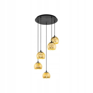 Lampa wisząca Alabaraccini złota 5 x E27 Eglo