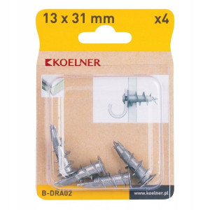 Koelner Kołek driva metal 13x31mm 4szt.