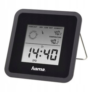 Termometr higrometr TH50 czarny