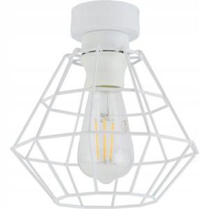 TK Lighting Plafon DIAMOND NEW szer. 20 cm biały E27