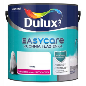 Dulux Emulsja EasyCare Kuchnia i Łazienka biała satynowa 2,5 l