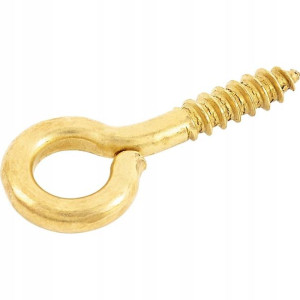Hak zamknięty mosiądz 1,8x8mm 6szt