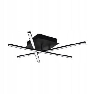 Eglo Plafon LED LASANA 3 czarny 10,5W