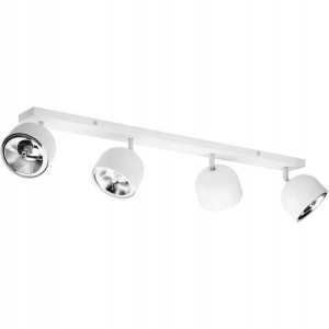 TK Lighting Listwa ALTEA biała 4x50W GU10 (z żarówkami)