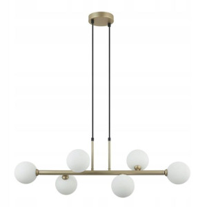 Italux Lampa wisząca OLBIA złota 6xG9