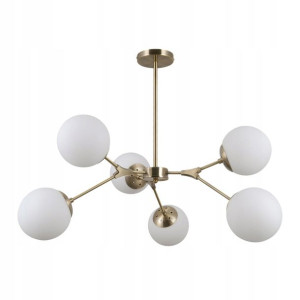 Italux Lampa wisząca ANNES złota 6xE14