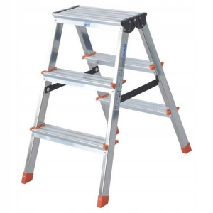 Drabina aluminiowa rozstawna Krause 2x3 stopnie