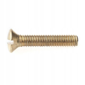 Śruba metryczna mosiężna DIN 964 M4 x 20 mm 1 szt.