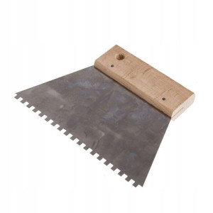 Szpachla Comensal trapezowa gładka 15 cm ząb 4 x 4 mm