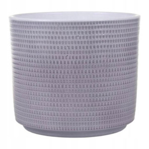 Osłonka doniczki Cermax Calla cylinder 12 cm szary lazur