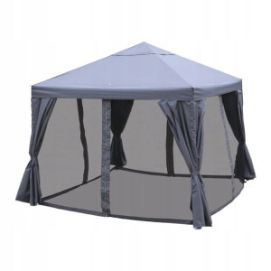 Pawilon ogrodowy Blooma Preston 3 x 3 m antracyt