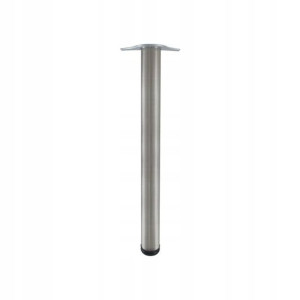 Noga do stołu 60 x 710 mm nikiel matowy