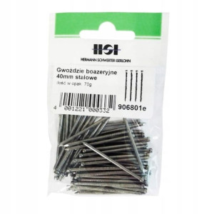 Gwoździe boazeryjne stalowe 2 x 40 mm 70 g