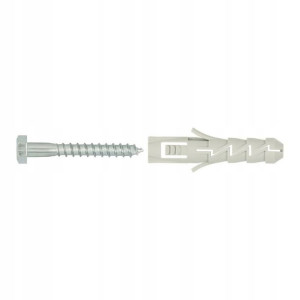 Kołki rozporowe Diall nylonowe z wkrętem kluczowym 10 x 50 mm 5 szt.
