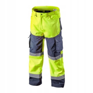 Spodnie robocze NEO ostrzegawcze softshell żółte XXL