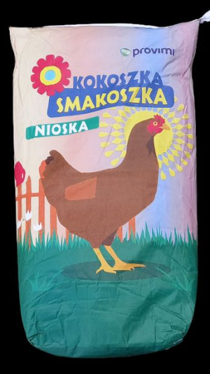Karma, pasza dla kur niosek KOKOSZKA SMAKOSZKA - PROVIMI, sypka, 25kg.