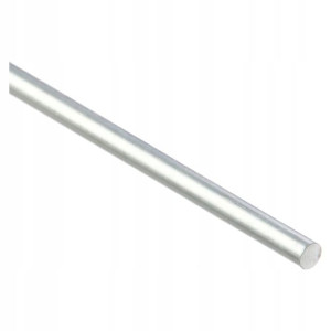 Sztanga okrągła Cezar 8 mm 1 m aluminium naturalne