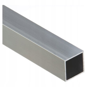 Rura czterokątna Cezar 25 x 25 x 1,5 mm 1 m aluminium naturalne