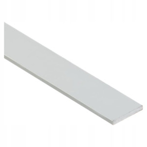 Sztanga płaska Cezar 25 x 2 mm 1 m aluminium srebrne