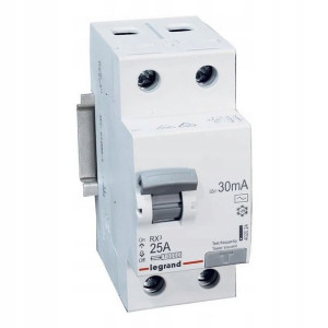 WyWłącznik różnicowoprądowy Legrand RX3 2P 25 A 30 mA AC