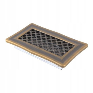 Kratka kominkowa Parkanex Deco złota patyna 10 x 20 cm
