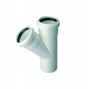 Trójnik kanalizacyjny Pipelife 67° 40 / 40 mm