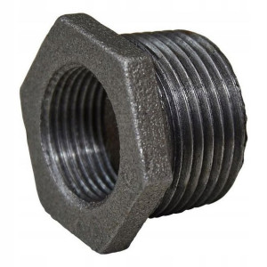 Złączka nakrętno-wkrętna 1" x 1/2" czarna
