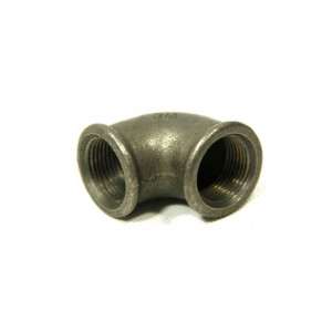 Kolanko nakrętne 3/4" czarne