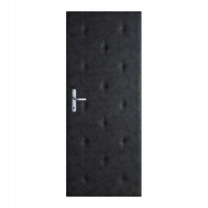 Tapicerka drzwiowa Buttons 94 cm szara