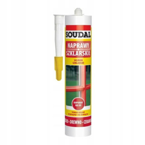 Silikon szklarski Soudal 280 ml biały