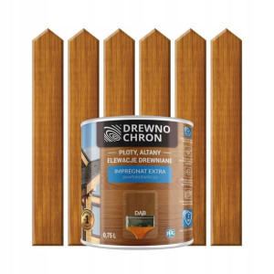 Impregnat do drewna EXTRA 0.75 l Dąb DREWNOCHRON