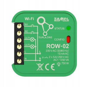 Odbiornik WI-FI ROW-02 2-kierunkowy SUPLA ZAMEL