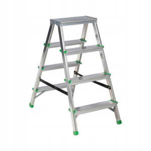 Drabina 2-stronna 3 stopnie z podestem AL-DD2X4 STANDERS